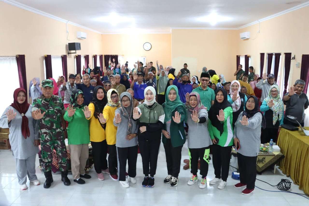 Suasana Semarak Warnai Gelaran GERMAS TP PKK Bintan di Kantor Camat Bintan Pesisir