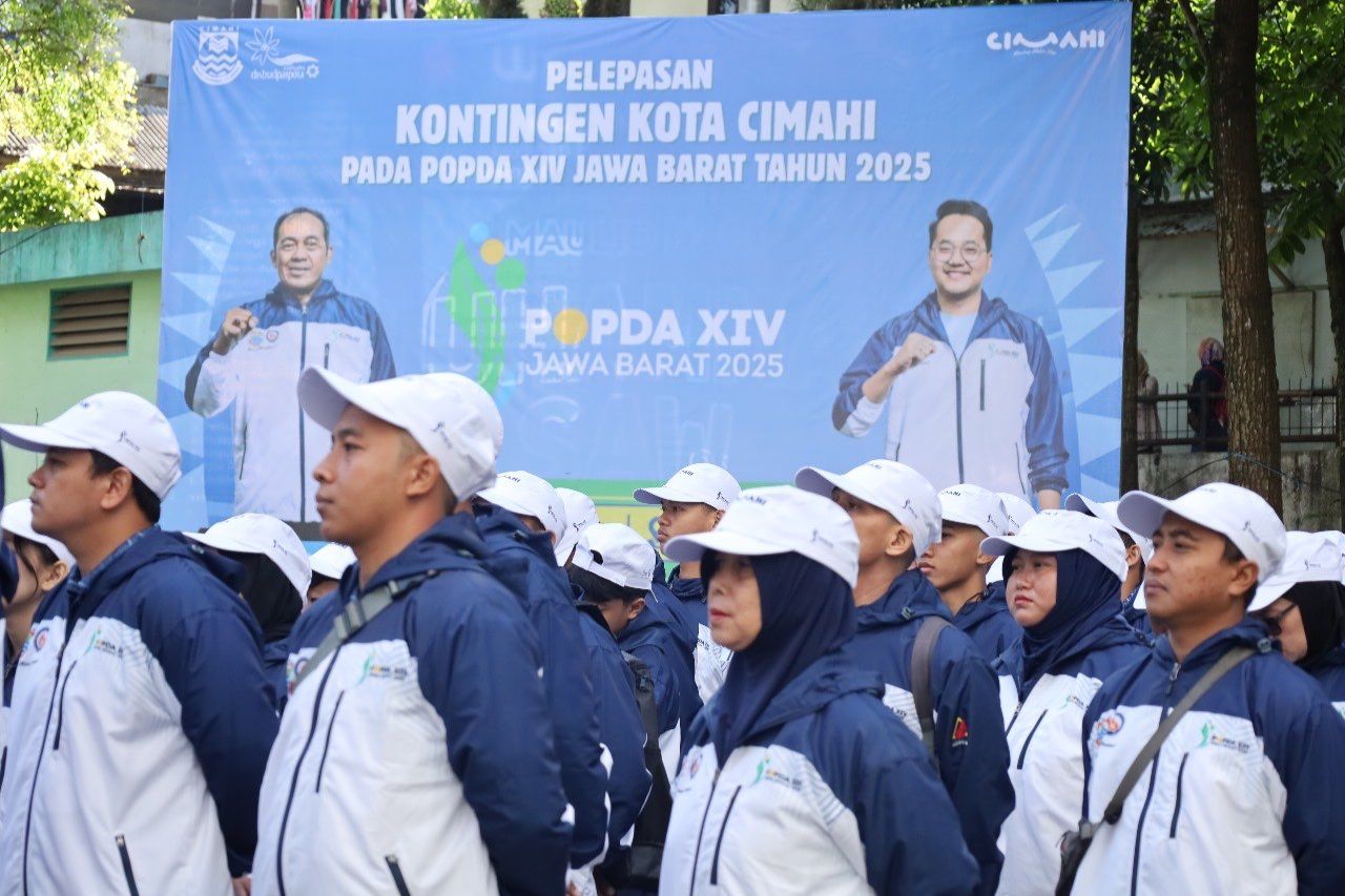 Pelepasan Resmi 201 Atelit Cimahi Untuk POPDA Jabar 2025, Wali Kota Meriahkan Haornas ke-42
