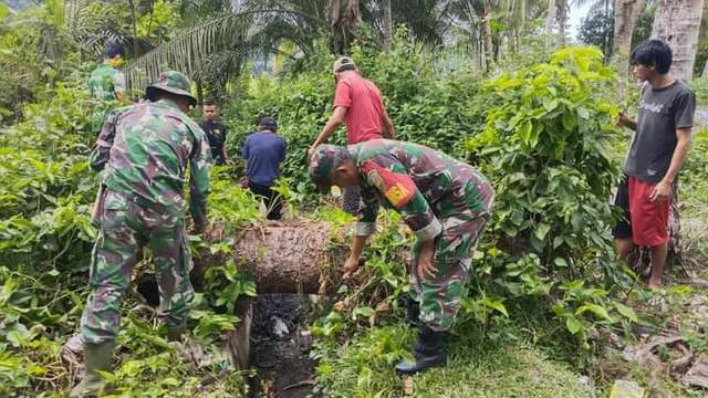 RRI.co.id - Babinsa Koramil 408-04/KS Giat Rutin Pengamanan Lebaran